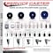 Service Caster 5'' Solid Poly Wheel Swivel 7/16'' Grip Ring Stem Caster with Brake SCC-GR20S514-SPUS-TLB-716138 - alternate 4
